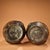 Bronze Pair of Vintage Bronze Jars With Gold Inlay – Archaistic Vessels, 5.3 LBS For Sale - Image 8 of 9