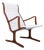 Restored 1960s Japanese Mid Century Modern "Heron" Lounge Chair by Tendo Mokko For Sale