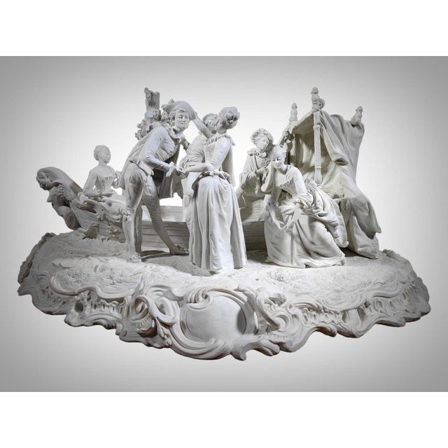 monumental group in sevres porcelain signed:boucher monumental group in sevres porcelain signed spectacular group in...