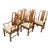 Thomasville Mystique Collection Walnut Asian Dining Armchairs - Set of 6 For Sale