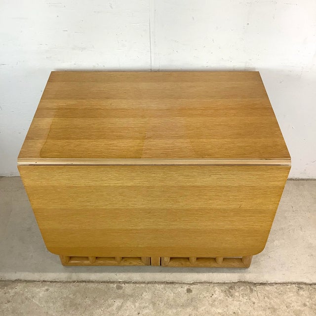 Mid-Century Modern Vintage Gate Leg Dining Table With Drop Leaves For Sale - Image 3 of 12