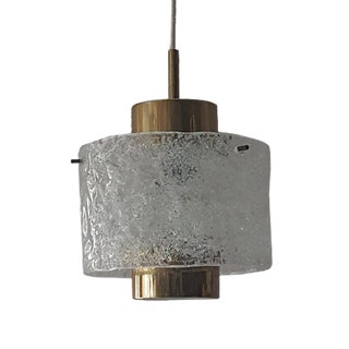 Glass Ceiling Lamp by J. T. Kalmar for Kalmar Franken KG, 1970s For Sale