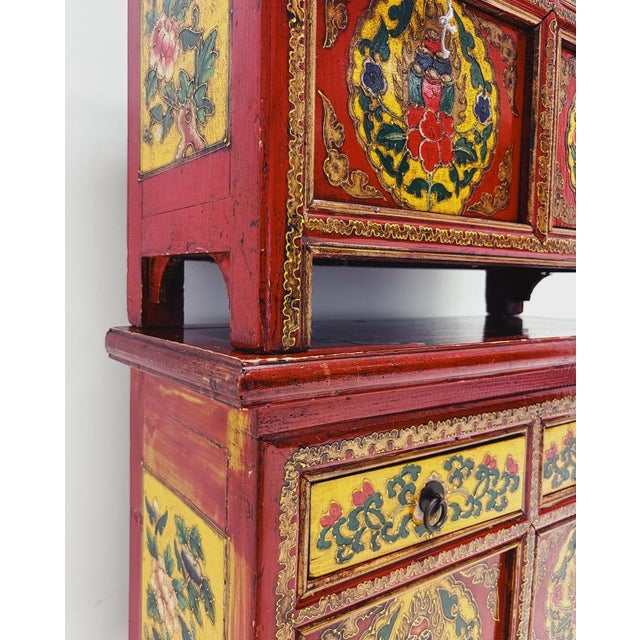 Tibetan Bedside Tables, 1980s, Set of 2 For Sale - Image 11 of 12