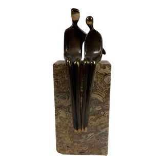 Yenny Cocq Lovers Bronze Sculpture For Sale