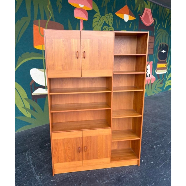 Mid-Century Modern Danish Teak Domino Møbler Bookcase For Sale - Image 3 of 10
