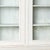 Wood 19th Century Large White Gustavian Style Pine Bookcase Display Cabinet With Glass Doors For Sale - Image 7 of 15