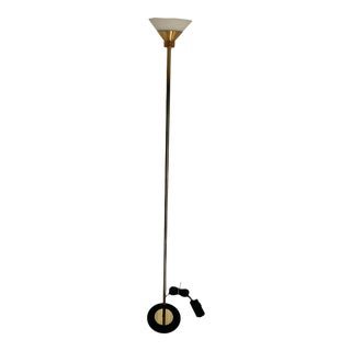 Mid-Century Brass Floor Lamp For Sale