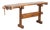 Rustic Carpenters Workbench Narrow Console Table Circa 1900's For Sale