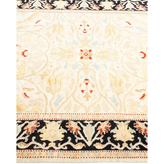 Solo Rugs Mogul, One-of-a-Kind Hand-Knotted Area Rug - Ivory, 4' 0" x 6' 4" For Sale - Image 4 of 8