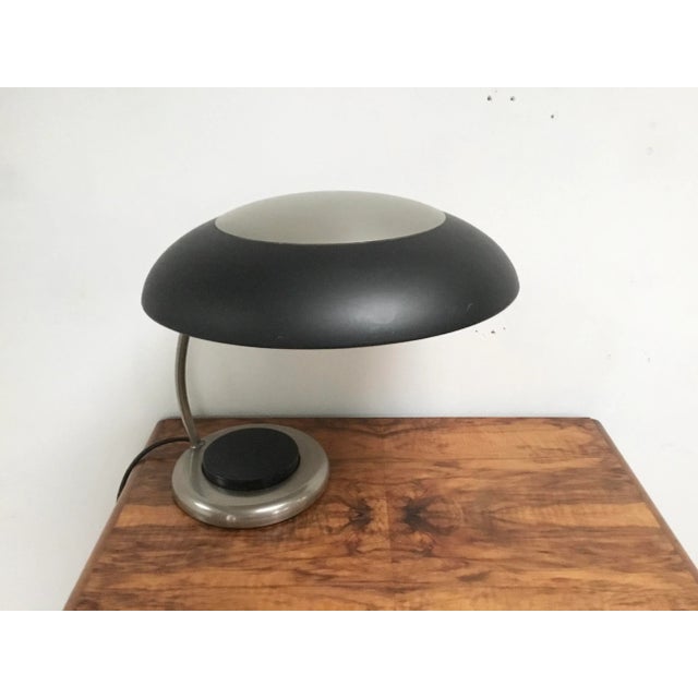 Mid-Century Modern German Art Deco Chrome Table Lamp, 1960s For Sale - Image 3 of 6