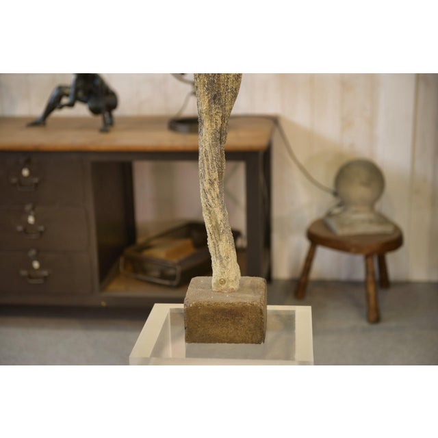 Unknown, Raku Statue, 1960s, Ceramic For Sale - Image 6 of 11