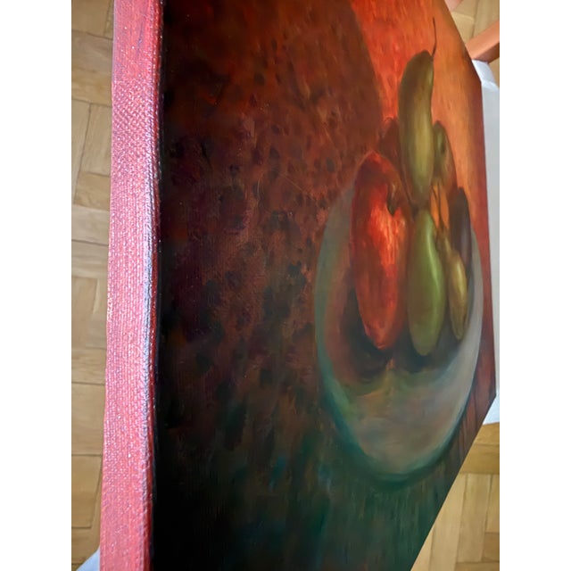 Kateryna Perederiy Still Life With Pears – Original Acrylic Painting on Canvas For Sale - Image 4 of 8