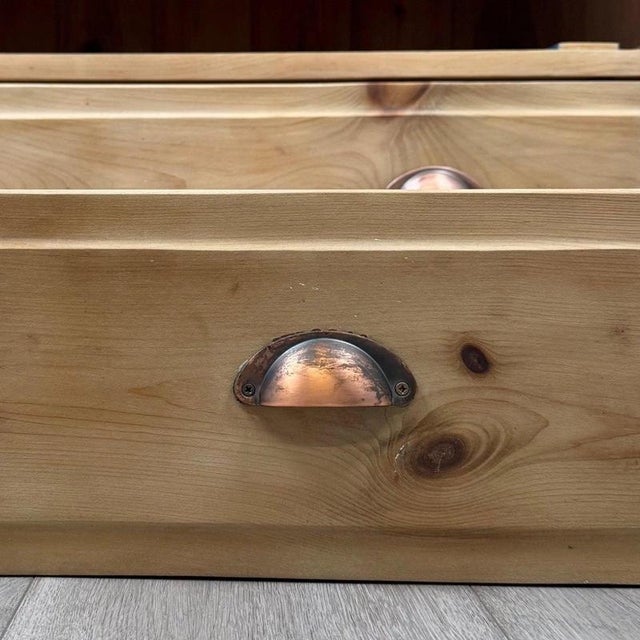 Mid-Century Pine Chest of Drawers For Sale - Image 11 of 12