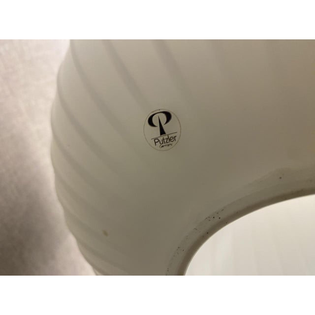 White Large Hanging Lamp by Aloys Gangkofner for Peill & Putzler, 1960s For Sale - Image 8 of 18