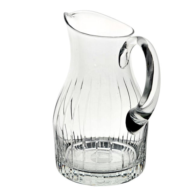 1990s Block Symphony Lead Crystal Water Pitcher For Sale - Image 12 of 15