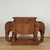 Whimsical mid century bar hand crafted in stick wicker featuring a serving surface on top over a two headed elephant with...