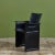 Matteo Grassi Black Leather Arm Chair For Sale - Image 12 of 12