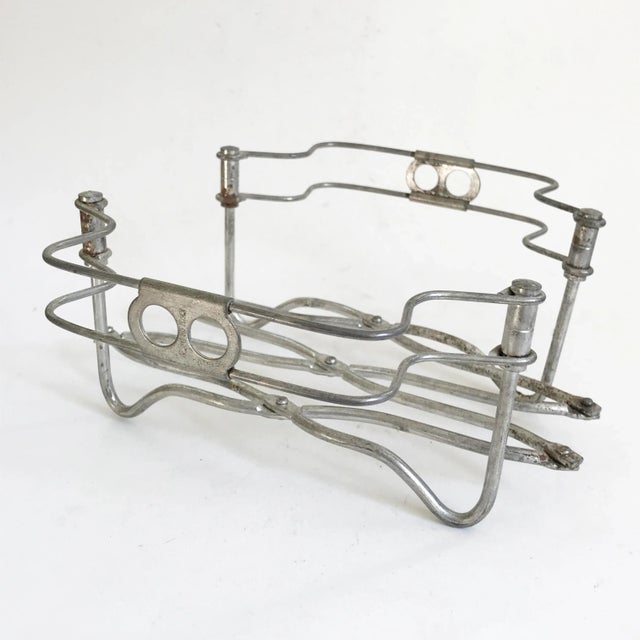 Late 20th Century Vintage Metal Folding Expanding Trivet With Handles