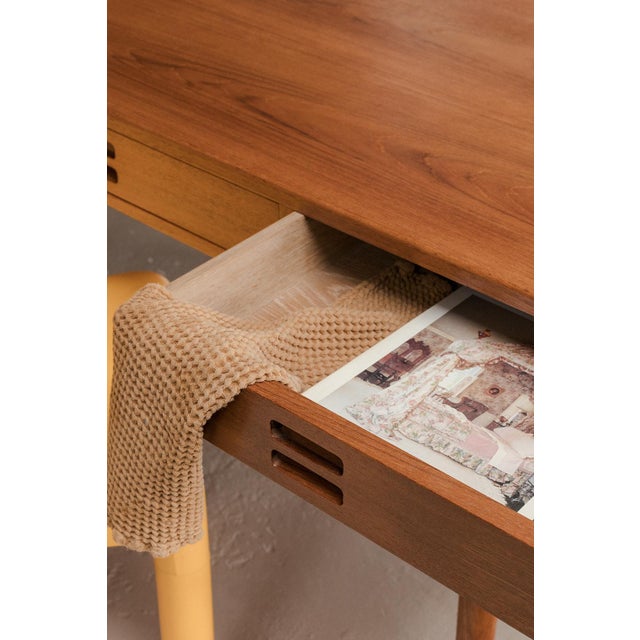 Wood Writing Desk by Nanna Ditzel for Søren Willadsen Møbelfabrik, Denmark, 1960s For Sale - Image 7 of 11
