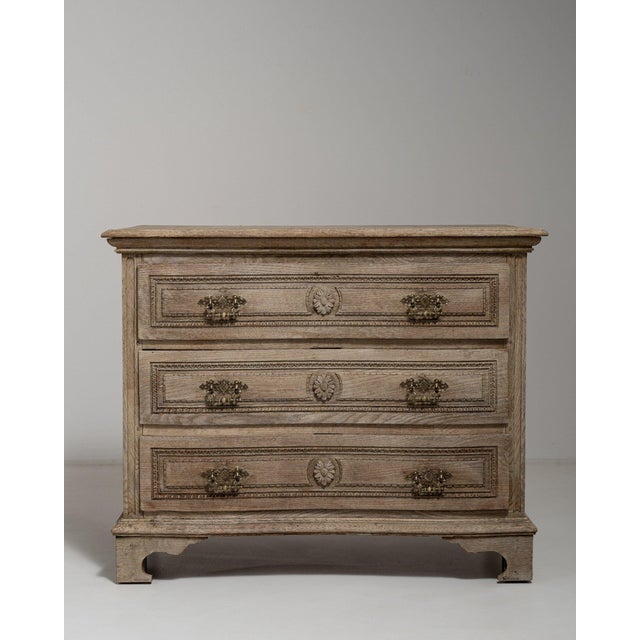 19th Century France Louis XV Antique White Wood Chests of Drawers For Sale - Image 9 of 11