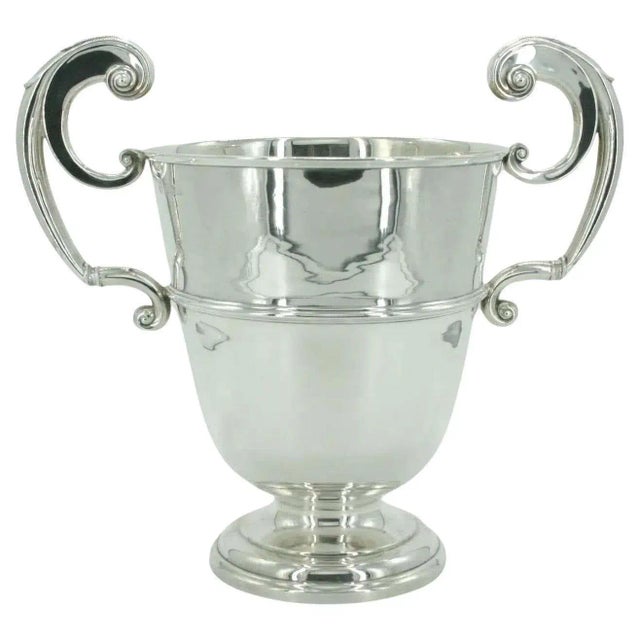 Early 20th Century Sterling Silver Two Handled Birmingham Wine Cooler For Sale - Image 13 of 13