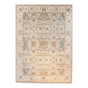 Oushak Hand Knotted Wool Rug, Natural - 9' x 12'