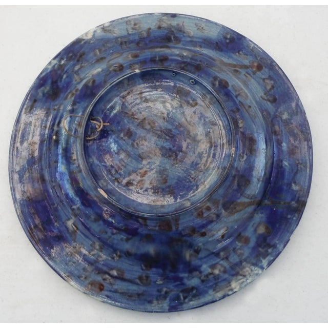 19th Century Victor Barbizet Majolica Palissy Fishs Wall Platter For Sale In Austin - Image 6 of 9