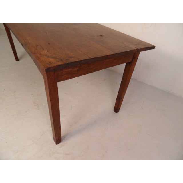 Wood Antique French Dining Table, 1890s For Sale - Image 7 of 10
