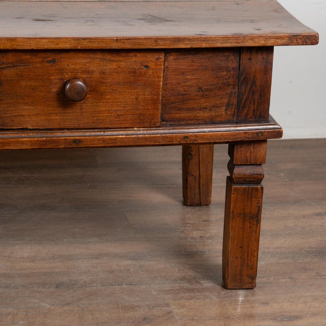 19th-Century French Walnut Coffee Table With Three Drawers For Sale - Image 15 of 16