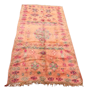 1980s Vintage Moroccan Rug