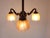 Art Deco Bronze and Glass Chandelier, 1920s For Sale - Image 9 of 12