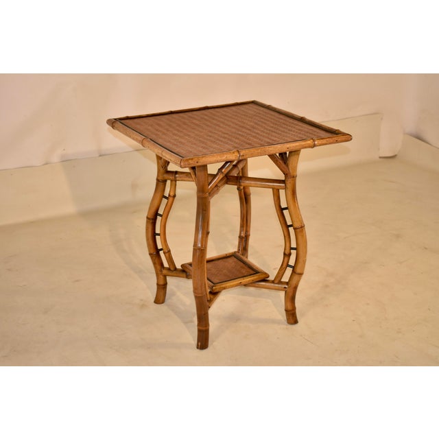 19th Century French Bamboo Side Table For Sale - Image 4 of 8