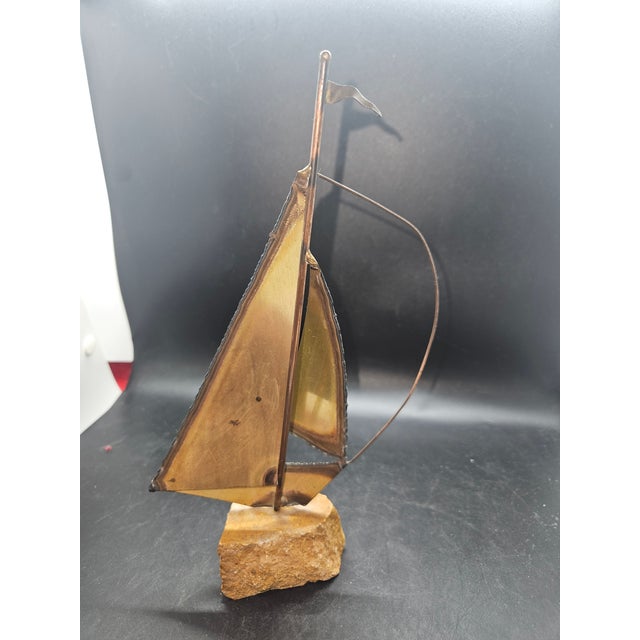 Vintage Mid-Century Modern Sailboat Sculpture