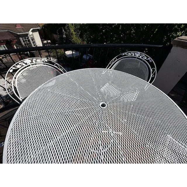 1960s Vintage Meadowcraft Table with 4 Barrel Back Armchairs Patio Set - 5 Pieces For Sale In San Francisco - Image 6 of 11