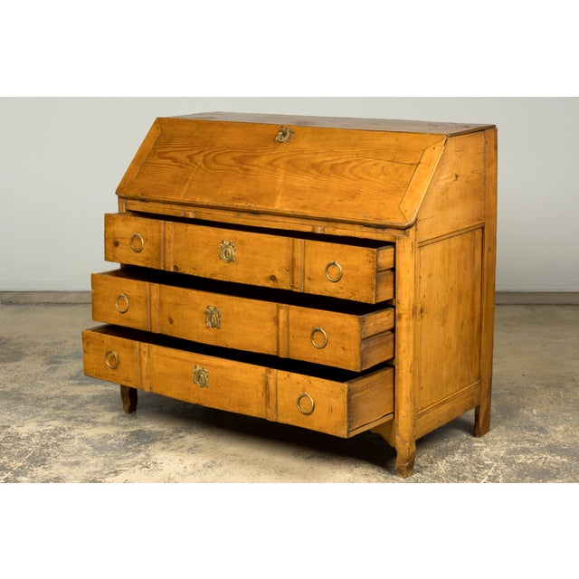 Early 19th Century French Provincial Pine Secretary For Sale - Image 14 of 18