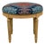 French Neoclassical Style 1920s Painted Stool with Carved Apron and Fluted Legs For Sale