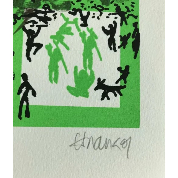 Figurative Carlos Franco Cuentos De La Vieja Original Serigraph Pencil Hand-Signed For Sale - Image 3 of 3