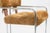 Guido Faleschini for I4 Mariani Set of 4 Vintage Tan Suede Fabric Tucroma Chairs For Sale - Image 9 of 13