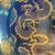 Early 20th Century Chinese Ceramic Plate,Zhizheng Marked Blue Ground Golde Drawing Porcelain Plate Hand Painted Dragon Pattern For Sale - Image 9 of 10