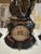 Antique Grand Palace Signed Bronze Clock Set For Sale - Image 4 of 18