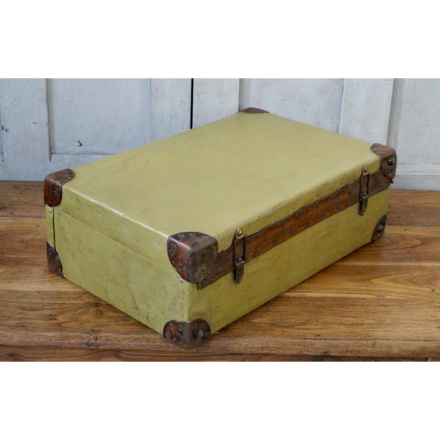 1930s Vintage Pukka Military WWII Demob Case, 1930 For Sale - Image 5 of 10