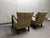 A pair of iconic h-213 armchairs from the first half of the 20th century, designed by jindřich halabala. Made of beech...