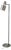 Scandinavian Modern Floor Lamp Studio attributed to Jo Hammerborg for Fog and Morup, 1960s For Sale