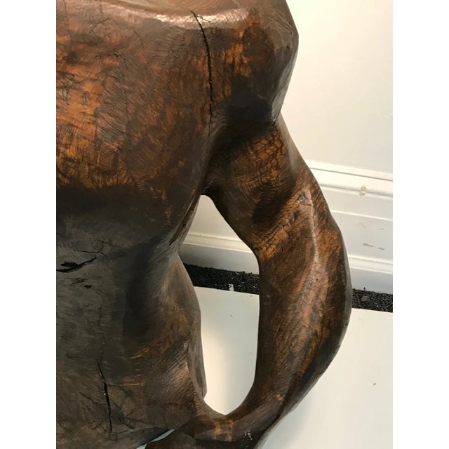 Figurative 1980s Sycamore Wood Sculpture of a Man's Figure For Sale - Image 3 of 8