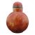 Chinese Vintage Simulated Realgar Orange Yellow Glass Snuff Bottle For Sale