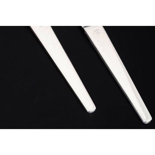 Small Caravel Lunch Knives by Henning Koppel for Georg Jensen, 1940s, Set of 2 For Sale - Image 3 of 6