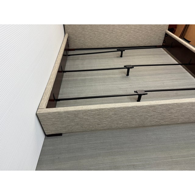 Eastern King Hickory Chair Company Kim Upholstered Bed Frame For Sale - Image 11 of 12