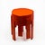 Complete set of three vintage nesting tables produced for Prisunic in Holland during the 1970s. Made from glossy orange...