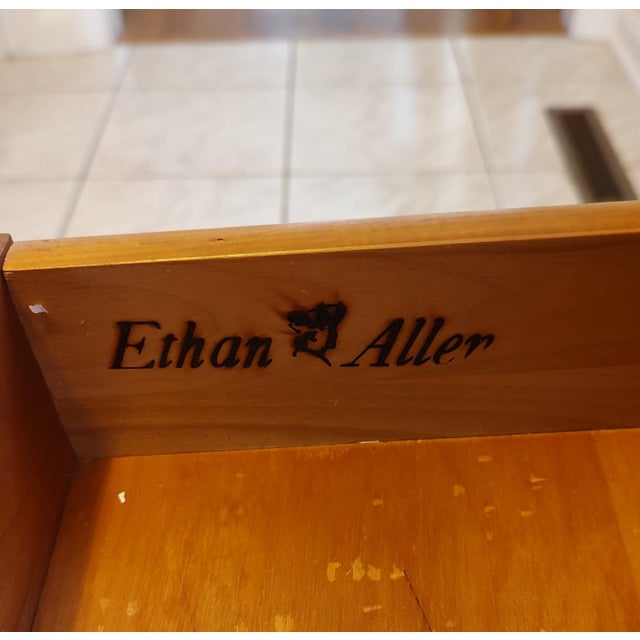 1980s Ethan Allen Cherry End/Night Table For Sale - Image 14 of 14