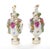 Meissen Porcelain 19th Century Meissen Rococo Style Flower-Encrusted Covered Urns From Germany For Sale - Image 4 of 13